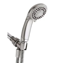 Waterpik EcoFlow Brushed Nickel 4 Settings Showerhead 1.6 Gpm