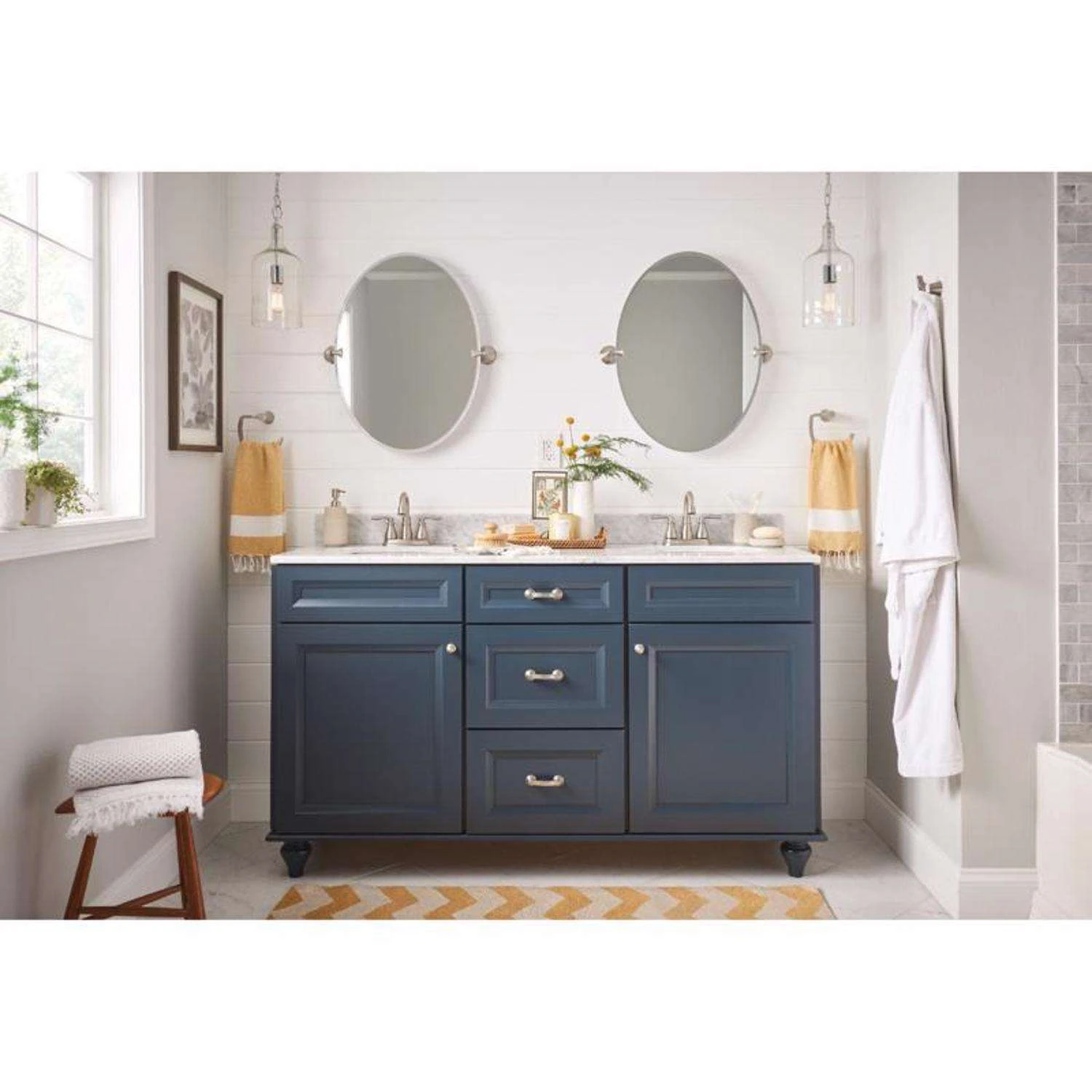 Moen Hilliard Brushed Nickel Bathroom Faucet 4 In. 5 Moen Hilliard Brushed Nickel Bathroom Faucet 4 In. - Image 5