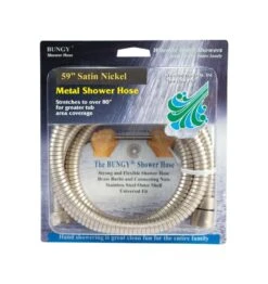 Whedon Bungy Brushed Nickel Stainless Steel 59 In. Shower Hose