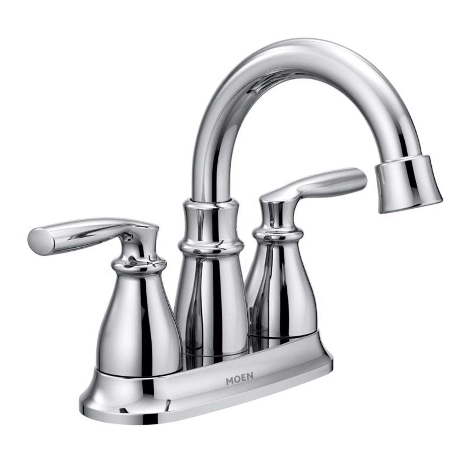 Moen Hilliard Chrome Bathroom Faucet 4 In. 1 Moen Hilliard Chrome Bathroom Faucet 4 In.