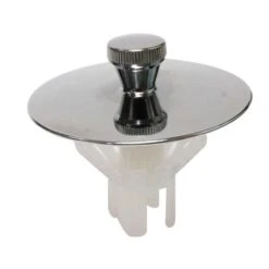 Keeney Quick-N-Easy 2 In. Polished Chrome Brass Tub Stopper