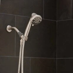 Oxygenics Brushed Nickel ABS 3 Settings Handheld Showerhead 1.75 Gpm -ACE Shop 0701fb32 61cb 4704 8a01 71a3320b24a3