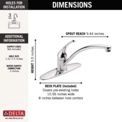 Delta Foundations One Handle Chrome Kitchen Faucet 5 Delta Foundations One Handle Chrome Kitchen Faucet -ACE Shop 0d2e6345 103a 4d2b 8601 1c9569389a81