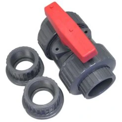 Campbell 2 In. PVC Slip Union Ball Valve Full Port