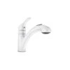 Moen Renzo One Handle White Pull-Out Kitchen Faucet -ACE Shop 103cda6c 5cb2 4338 933d 4b5efbaf76cd
