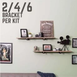 STZ Industries Black Steel Shelf Bracket 8 In. L -ACE Shop 108d43f9 7f6c 4411 8564 9dcba0041d9d
