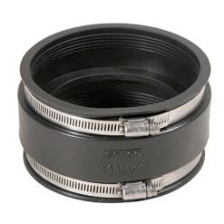 Fernco Schedule 40 4 In. Hub X 4 In. D PVC Flexible Coupling 1 Pk