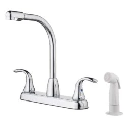 LDR Two Handle Chrome Kitchen Faucet Side Sprayer Included -ACE Shop 1cdf96e4 2a2c 4a14 a310 67d5f6360322