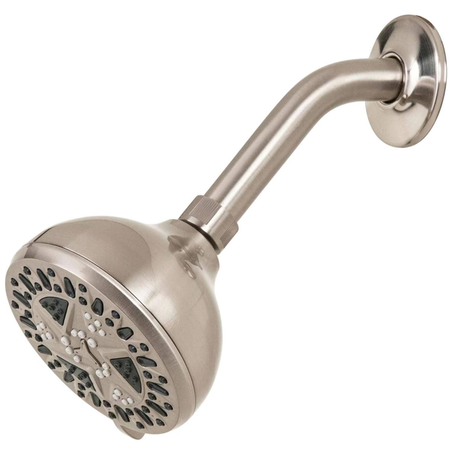 PlumbCraft Brushed Nickel 6 Settings Showerhead 1.8 Gpm 1 PlumbCraft Brushed Nickel 6 Settings Showerhead 1.8 Gpm