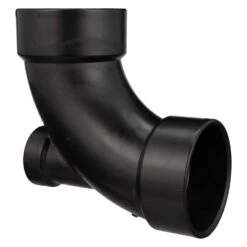 Charlotte Pipe 2 In. Hub X 3 In. D Hub ABS Elbow