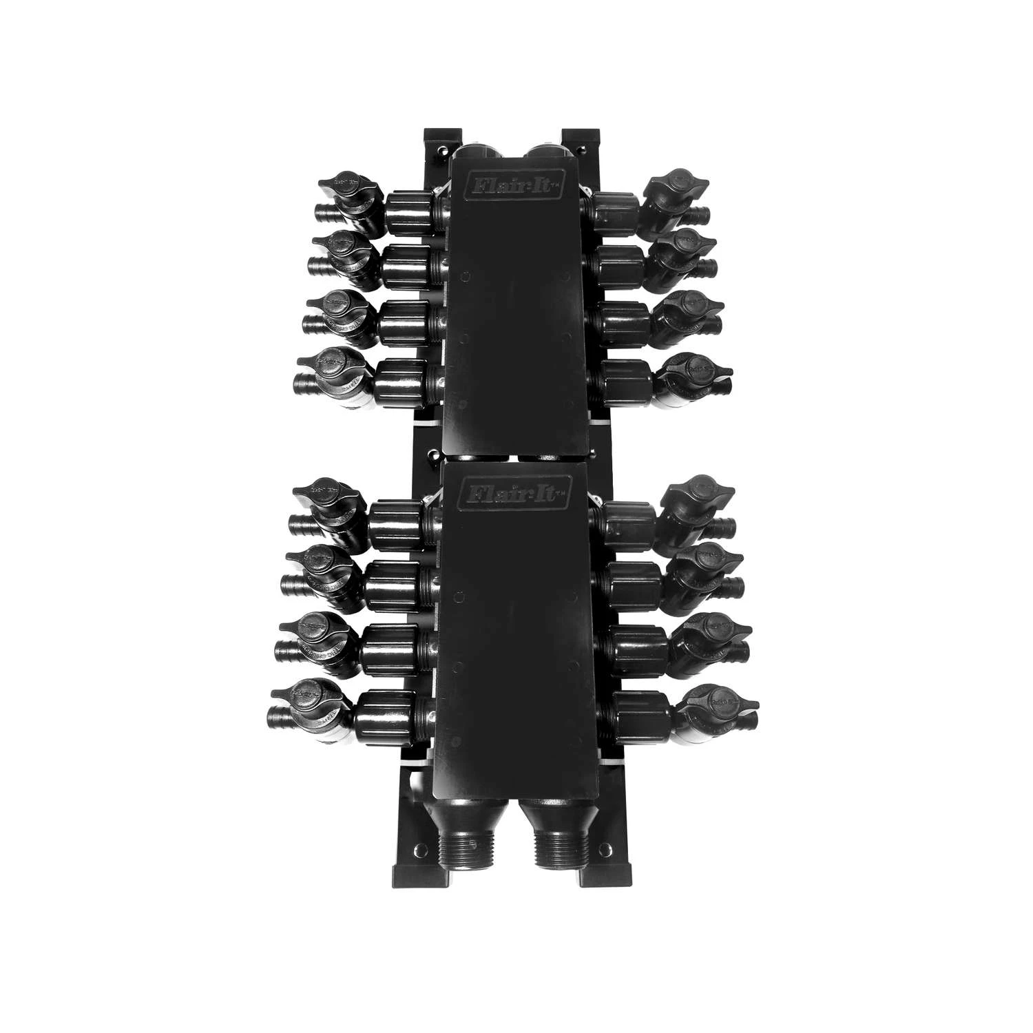 Flair-It Pro 1/2 In. Barb Plastic 16 Port Manifold With Valves 1 Flair-It Pro 1/2 In. Barb Plastic 16 Port Manifold With Valves