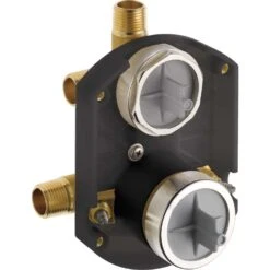 Delta MultiChoice 1/2 In. Copper Sweat Outlets X 1/2 In. Copper Sweat Brass Rough-In Valve