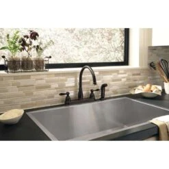 Delta Windemere Two Handle Oil Rubbed Bronze Kitchen Faucet Side Sprayer Included -ACE Shop 200c9f96 926b 4f1c 9041 1127e40a2492