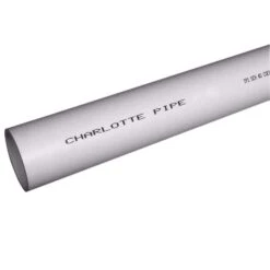 Charlotte Pipe Schedule 40 PVC Pipe Adapter 4 In. D X 20 Ft. L Plain End 0 Psi