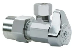 BrassCraft 1/2 In. CPVC Outlets X 3/8 In. Compression Brass Angle Stop Valve