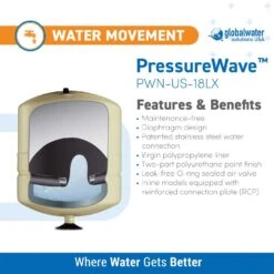 Global Water Solutions PressureWave 4.8 Gal Inline Pressure Tank 11 Global Water Solutions PressureWave 4.8 Gal Inline Pressure Tank -ACE Shop 2817c2f5 237f 434a 9330 69cbb35a0c80