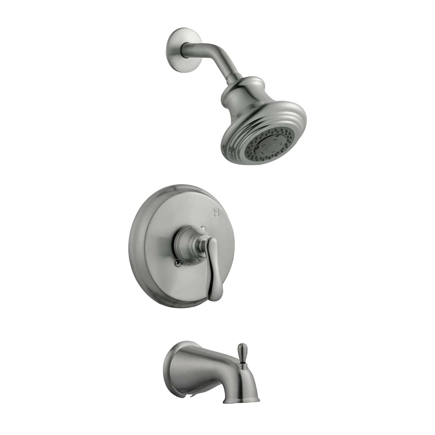 Design House Madison 1-Handle Satin Nickel Tub And Shower Faucet 1 Design House Madison 1-Handle Satin Nickel Tub And Shower Faucet