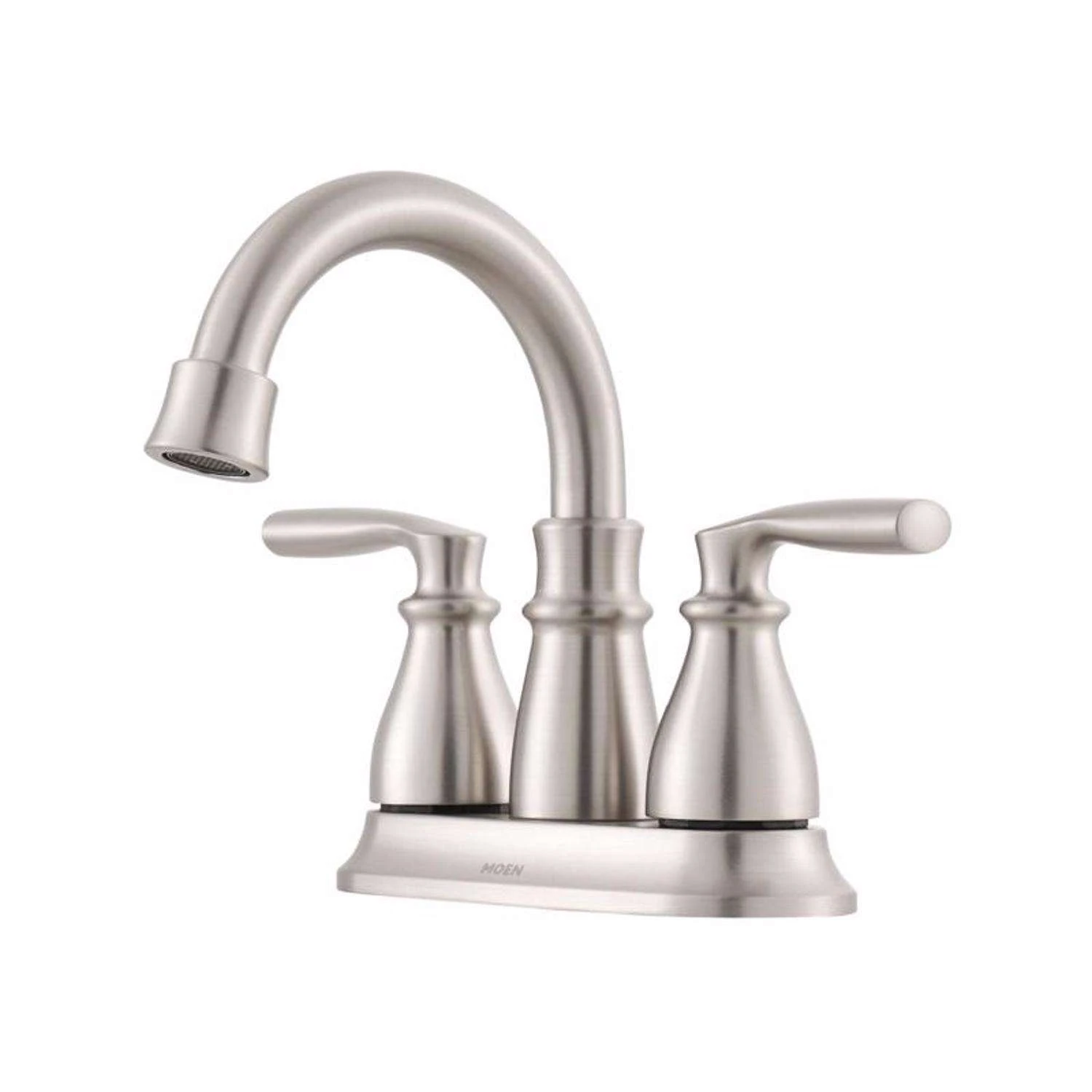 Moen Hilliard Brushed Nickel Bathroom Faucet 4 In. 6 Moen Hilliard Brushed Nickel Bathroom Faucet 4 In. - Image 6