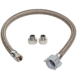 BrassCraft Speedi Plumb Plus 3/8 In. Compression Pc X 1/2 In. D FIP 12 In. Brass Faucet Supply Line
