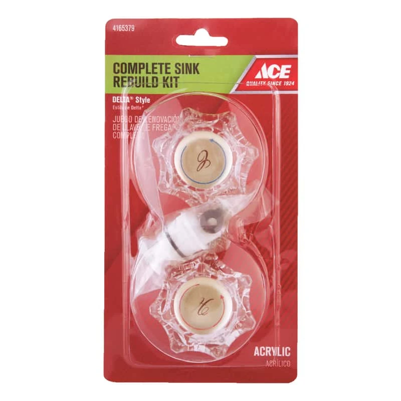 Ace For Delta Clear Sink And Tub And Shower Rebuild Kit 1 Ace For Delta Clear Sink And Tub And Shower Rebuild Kit