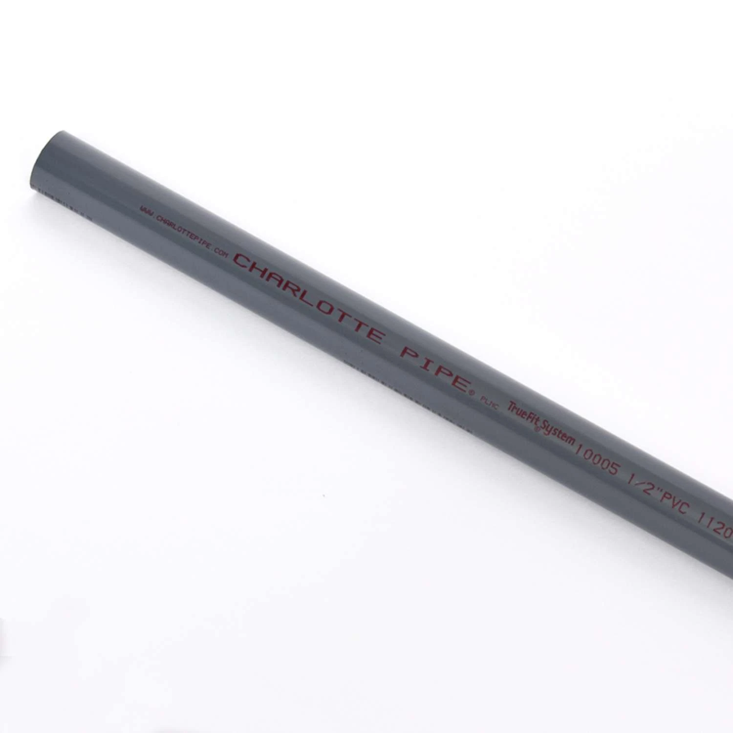 Charlotte Pipe Schedule 80 PVC Pressure Pipe 1/2 In. D X 20 Ft. L Plain End 850 Psi 1 Charlotte Pipe Schedule 80 PVC Pressure Pipe 1/2 In. D X 20 Ft. L Plain End 850 Psi