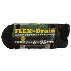 Flex-Drain 4 In. D X 25 Ft. L Polypropylene Drain Pipe With Sock