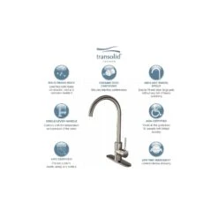 Transolid One Handle Stainless Steel Kitchen Faucet 10 Transolid One Handle Stainless Steel Kitchen Faucet -ACE Shop 2f9b5dd0 d173 46d0 b9a0 5d4f9403ef35