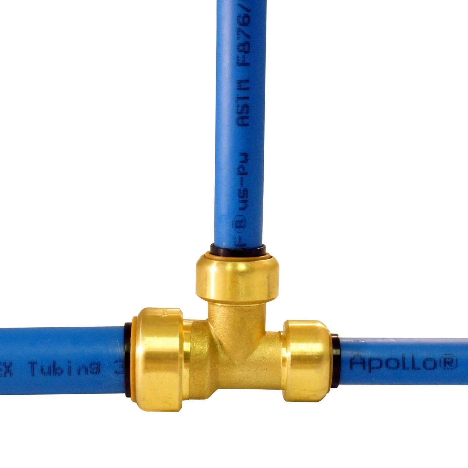 Apollo® Apollo Tectite Push To Connect 3/4 In. PTC In To X 1/2 In. D PTC Brass Reducing Tee 4 Apollo® Apollo Tectite Push To Connect 3/4 In. PTC In To X 1/2 In. D PTC Brass Reducing Tee - Image 4