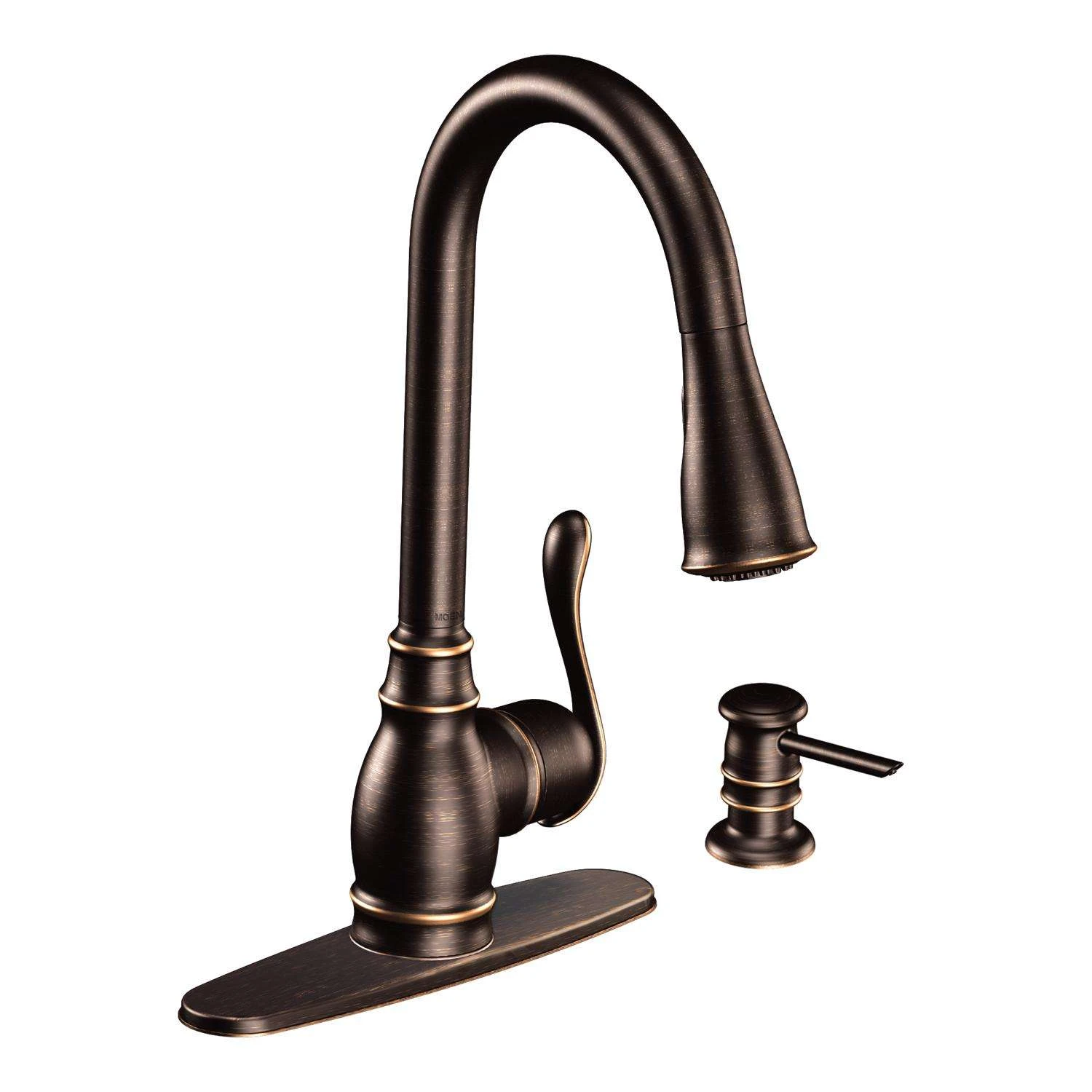 Moen Anabelle One Handle Bronze Pull-Down Kitchen Faucet 1 Moen Anabelle One Handle Bronze Pull-Down Kitchen Faucet