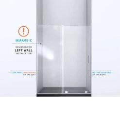 DreamLine Mirage-X 58 In. H X 56-60 In. W Chrome Frameless Tub Door 10 DreamLine Mirage-X 58 In. H X 56-60 In. W Chrome Frameless Tub Door -ACE Shop 357e4a76 bc49 4c90 820e 84b5c15478c3