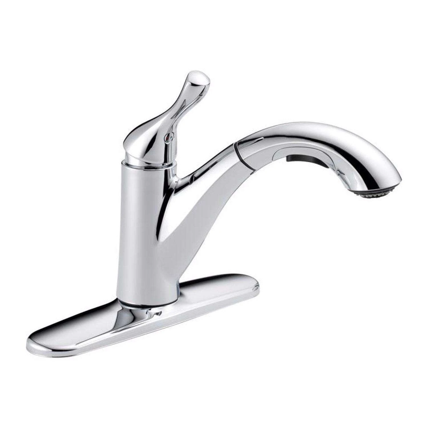Delta Grant One Handle Chrome Pull-Out Kitchen Faucet 3 Delta Grant One Handle Chrome Pull-Out Kitchen Faucet - Image 3