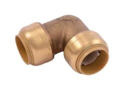 SharkBite Push To Connect 3/4 In. Push X 3/4 In. D Push Brass 90 Degree Elbow