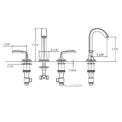 Huntington Brass Joy Satin Brass Widespread Bathroom Sink Faucet 8 In. 9 Huntington Brass Joy Satin Brass Widespread Bathroom Sink Faucet 8 In. -ACE Shop 372f6746 60fd 4e6c ae47 39601a475f49