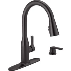 Delta Marca One Handle Matte Black Pull-Down Kitchen Faucet -ACE Shop 37ce2b6c 0382 4fce 85af 878cc6d61e74