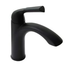 Huntington Brass Joy Matte Black Single-Handle Bathroom Sink Faucet 4 In.