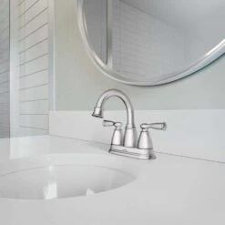 Moen Banbury Chrome Centerset Bathroom Sink Faucet 4 In. 10 Moen Banbury Chrome Centerset Bathroom Sink Faucet 4 In. -ACE Shop 38da6645 efc8 47b5 bc19 e23c359cd0c7