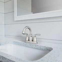 Moen Hilliard Brushed Nickel Bathroom Faucet 4 In. 13 Moen Hilliard Brushed Nickel Bathroom Faucet 4 In. -ACE Shop 3d7fed60 ec4c 483f adca fee3450b9bd6