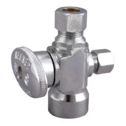 Keeney 1/2 In. FIP In. X 3/8 In. Brass Shut-Off Valve