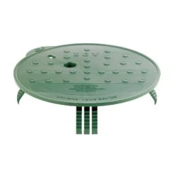 Groundtopper 10 3/4 In. W X 2 3/8 In. H Round Valve Box Lid Green