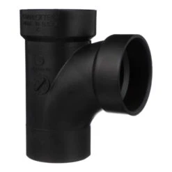 Charlotte Pipe 2 In. Hub X 2 In. D Hub ABS Sanitary Street Tee