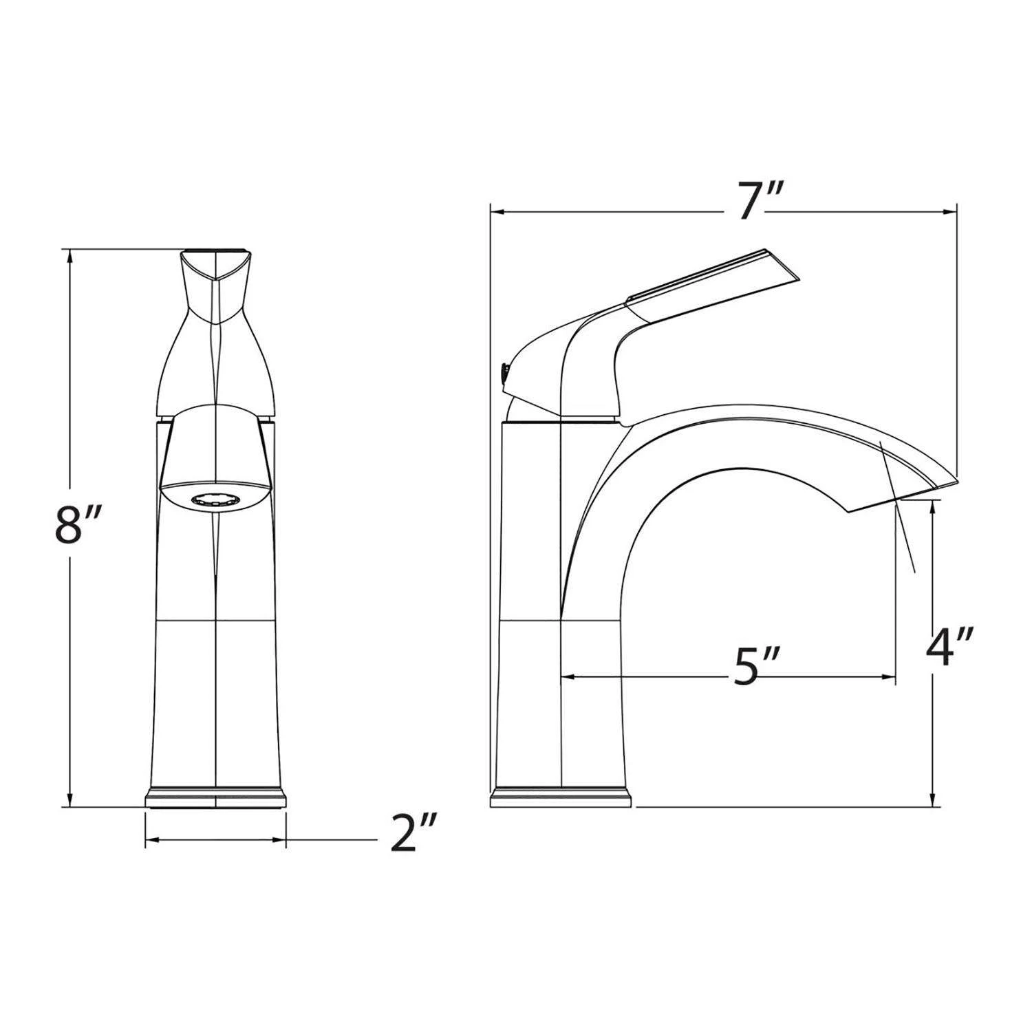 Huntington Brass Joy Matte Black Single-Handle Bathroom Sink Faucet 4 In. 2 Huntington Brass Joy Matte Black Single-Handle Bathroom Sink Faucet 4 In. - Image 2