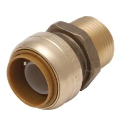 SharkBite 1 In. Push X 3/4 In. D MPT Brass Connector