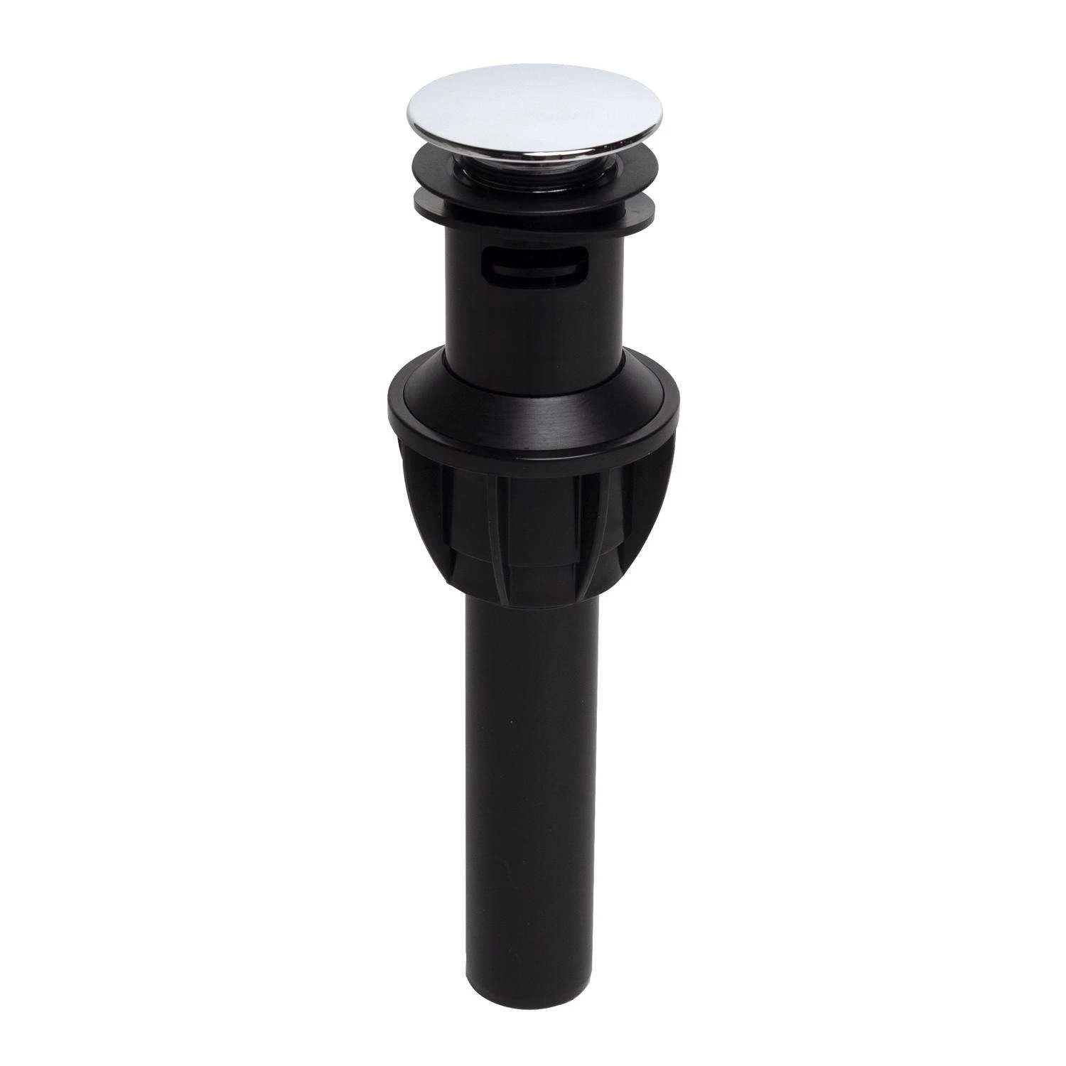 Keeney 1-1/4 In. Chrome Plastic Push Button Drain With Overflow 3 Keeney 1-1/4 In. Chrome Plastic Push Button Drain With Overflow - Image 3