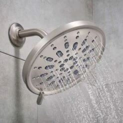 Moen Enthrall Brushed Nickel 5 Settings Rainshower Showerhead 1.75 Gpm -ACE Shop 41ad9194 a704 45d9 88a3 673b15fff5f5