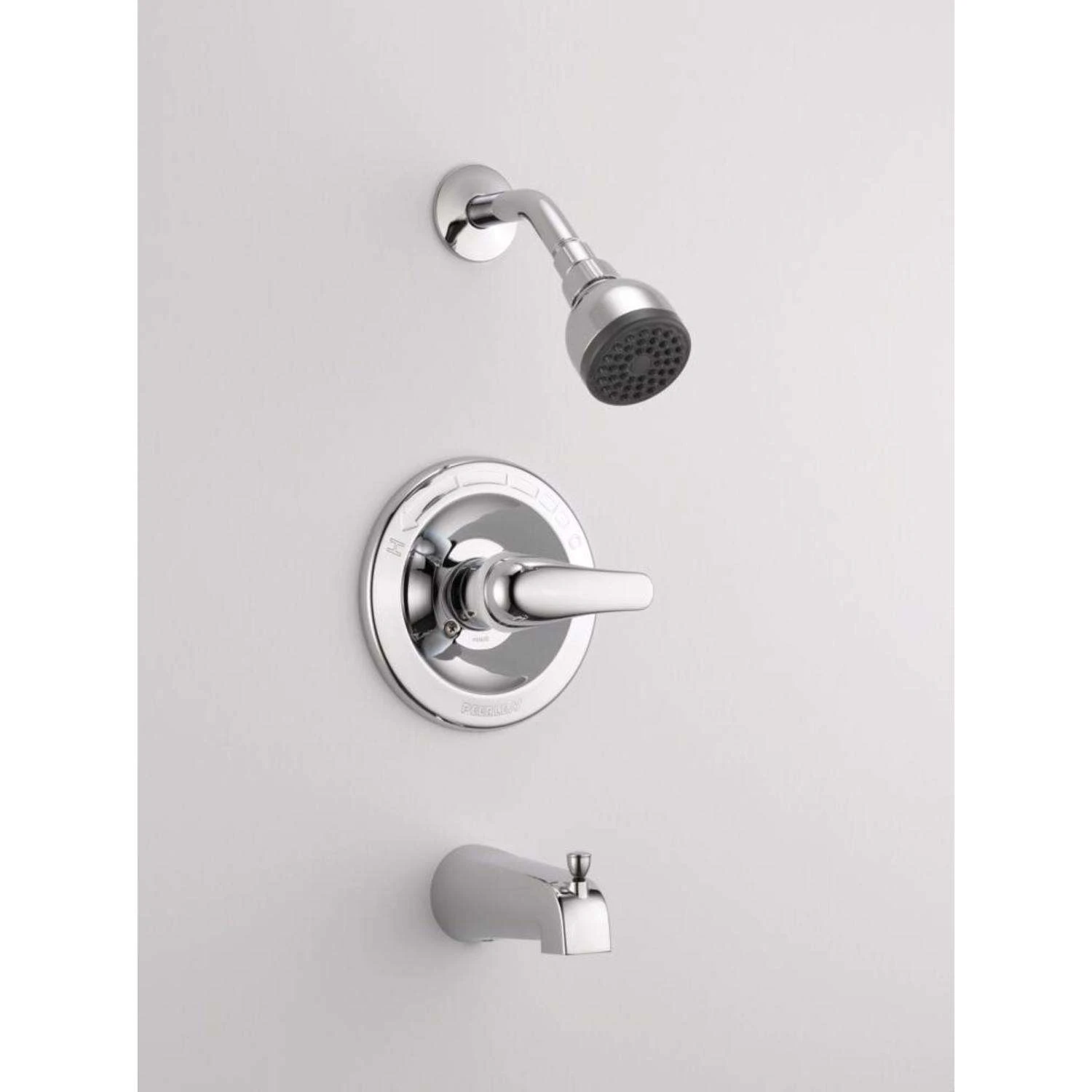 Peerless 1-Handle Chrome Tub And Shower Faucet 2 Peerless 1-Handle Chrome Tub And Shower Faucet - Image 2