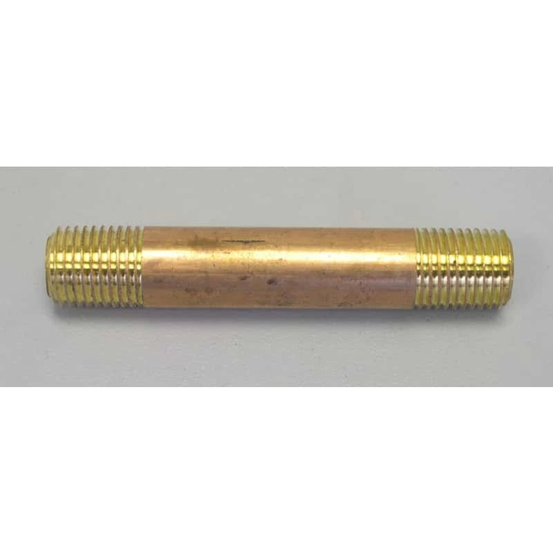 Campbell 2 In. MPT Brass Nipple 5 In. L 1 Campbell 2 In. MPT Brass Nipple 5 In. L