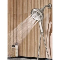 Moen Nebia Brushed Nickel 4 Settings Handheld Showerhead 1.5 Gpm -ACE Shop 43c3733e c3a8 49ab 96bb 3dc18495120e