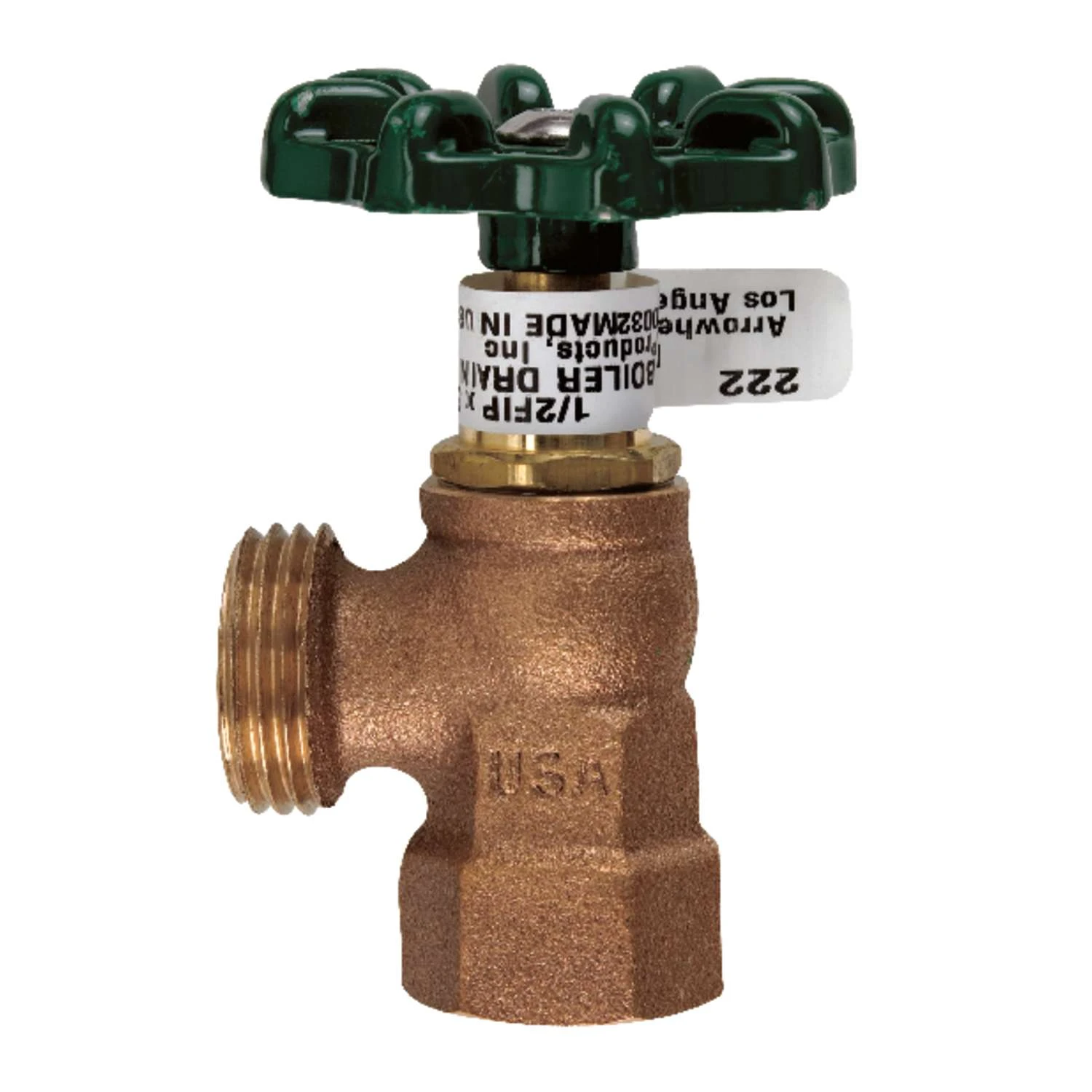 Arrowhead 1/2 In. FIP MHT Brass Boiler Drain 1 Arrowhead 1/2 In. FIP MHT Brass Boiler Drain