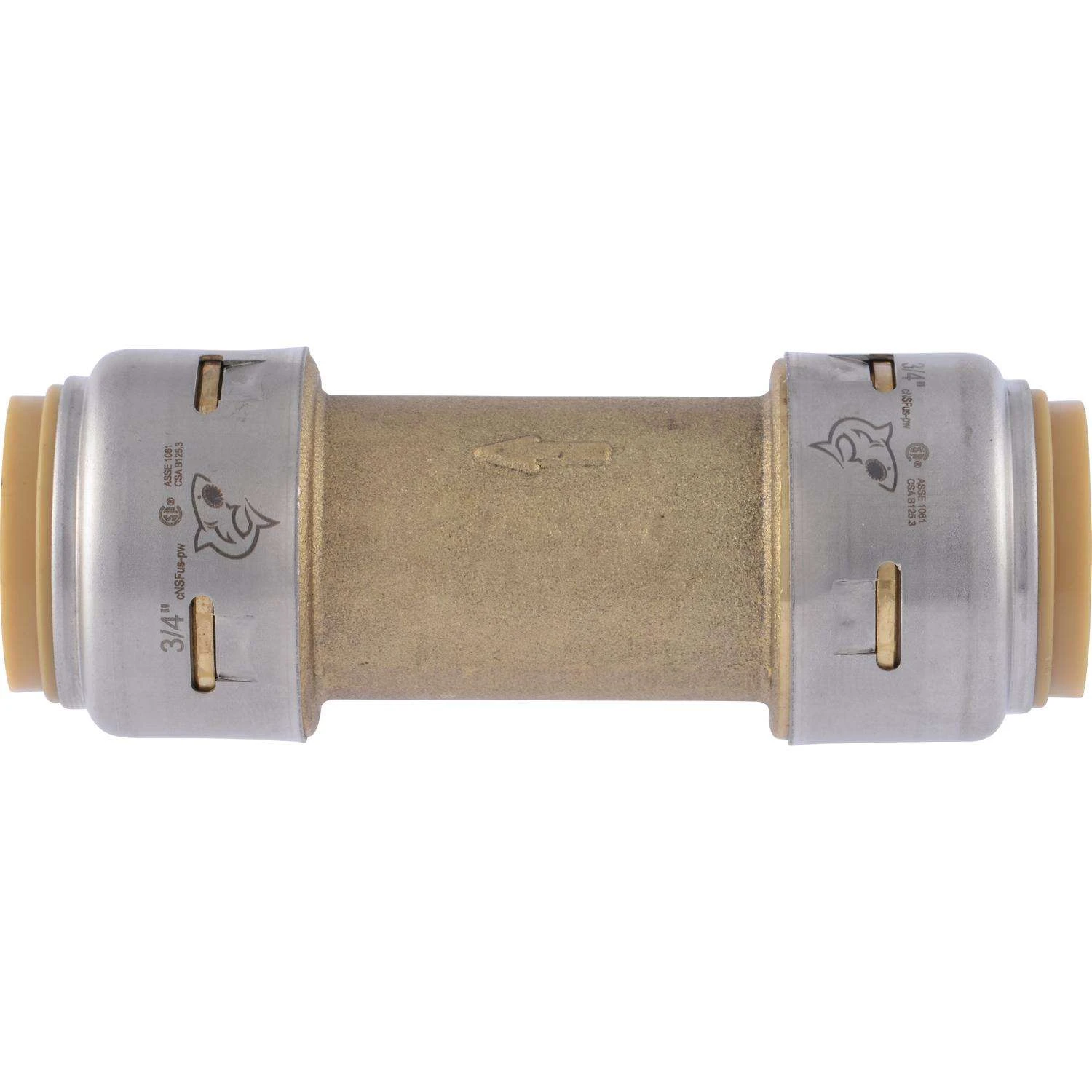 SharkBite 3/4 In. D X 3/4 In. D Brass Spring Loaded Check Valve 1 SharkBite 3/4 In. D X 3/4 In. D Brass Spring Loaded Check Valve