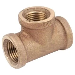 Anderson Metals 1-1/4 In. FPT X 1-1/4 In. D FPT Red Brass Tee